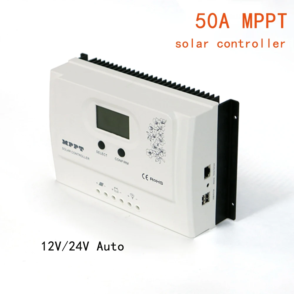 MAYLAR 50A MPPT солнечная панель Контроллер заряда 12 в 24 в авто для Макс. DC150V вход PV регулятор батареи с RS485 wifi и USB 5 В