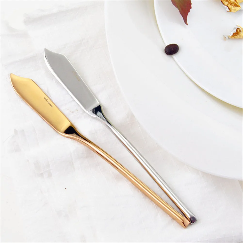 1 шт., нож для разрезания крема из нержавеющей стали на десертное варенье, превосходный нож для масла, радужные ножи, столовые приборы, инструмент для завтрака