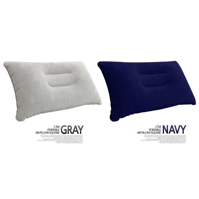 

Outdoor inflatable pillow large pillowtop square camping sleeping bag lunch break folding travel Square air