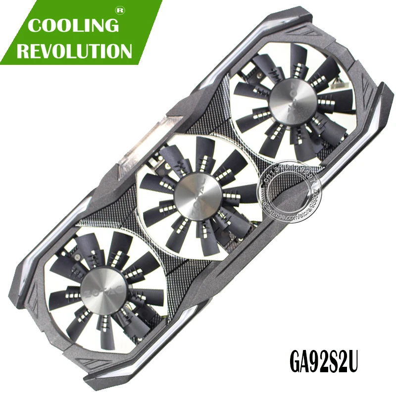 Dc12v 4pin gpu vga placa gráfica gtx 1080 fã ga92s2u para zotac gtx1080 eth mineração placa de vídeo refrigeração
