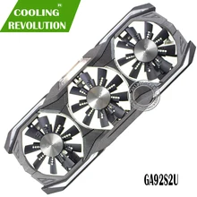 Dc12v 4pin gpu vga placa gráfica gtx 1080 fã ga92s2u para zotac gtx1080 eth mineração placa de vídeo refrigeração