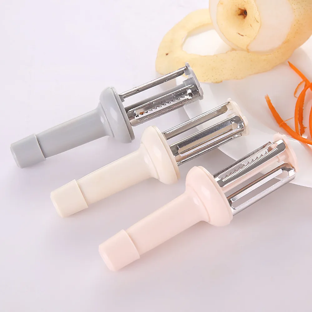

1pc Peeler Fruit Vegetable Potatoes Peeling beige safety easy to use Portable practical Multifunctional Kitchen Tools Grater#yl5