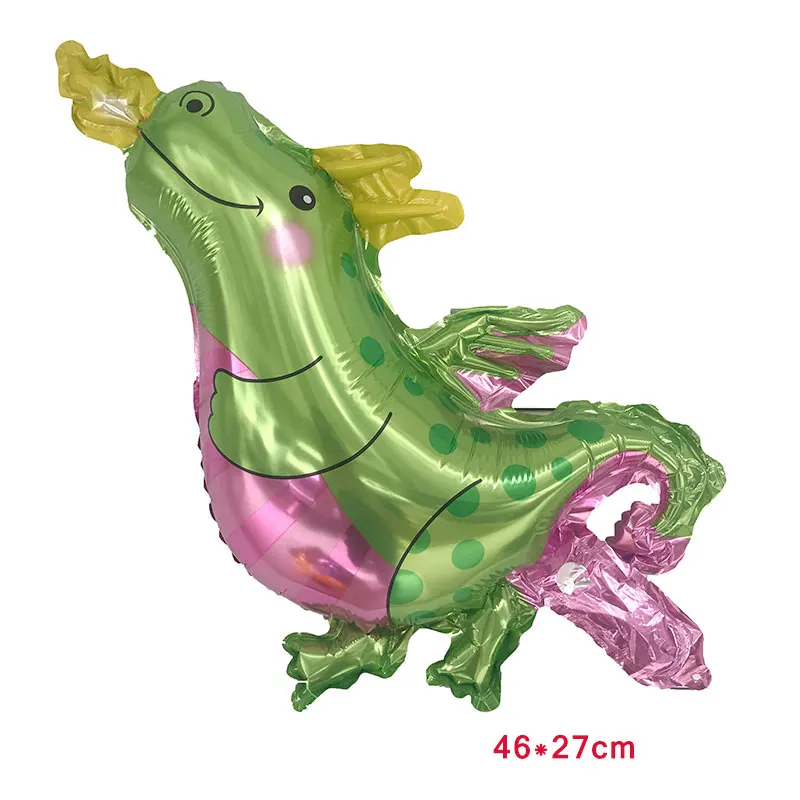 DIY мультфильм автомобиль динозавр фольги воздушные шары для маленьких мальчиков боец Танк скорой помощи надувной шар Дети День рождения шарики для украшения 10 шт - Цвет: MN016B04