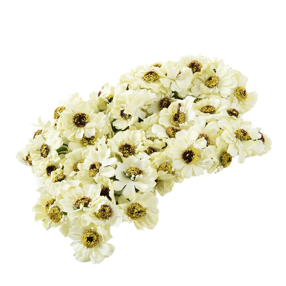 

9 Colors 36Pcs/Lot Silk Sunflowers Small Artificial Poppy Bouquet Wedding Decoration Mini Sunflower For DIY Scrapbooking