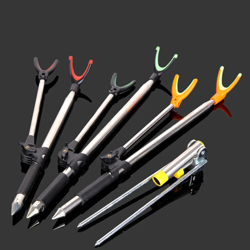 NEW Fishing Rod Bracket Rack Pole Stand Holder Adjustable Flexible Anti-slip Stainless Steel