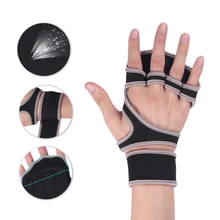 1 пара Тренажерный зал Спортивные Перчатки для фитнеса Тяжелая атлетика тренировочный Половина Finger перчатки для бодибилдинга гимнастические гантели ручной защита для ладоней