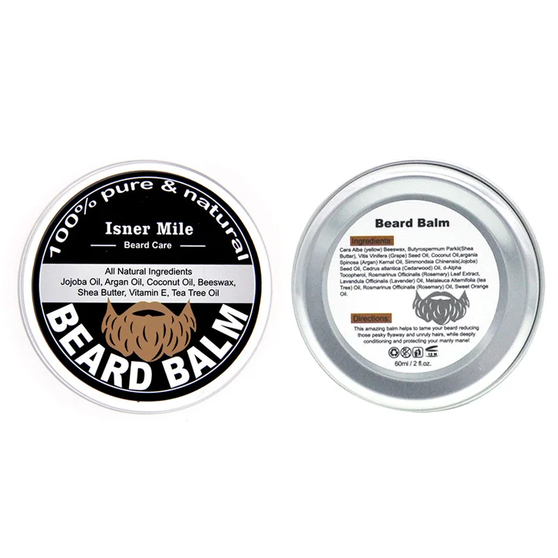 60g Men Beard Styling Wax Moisturizing Beard Care Grooming Pliable