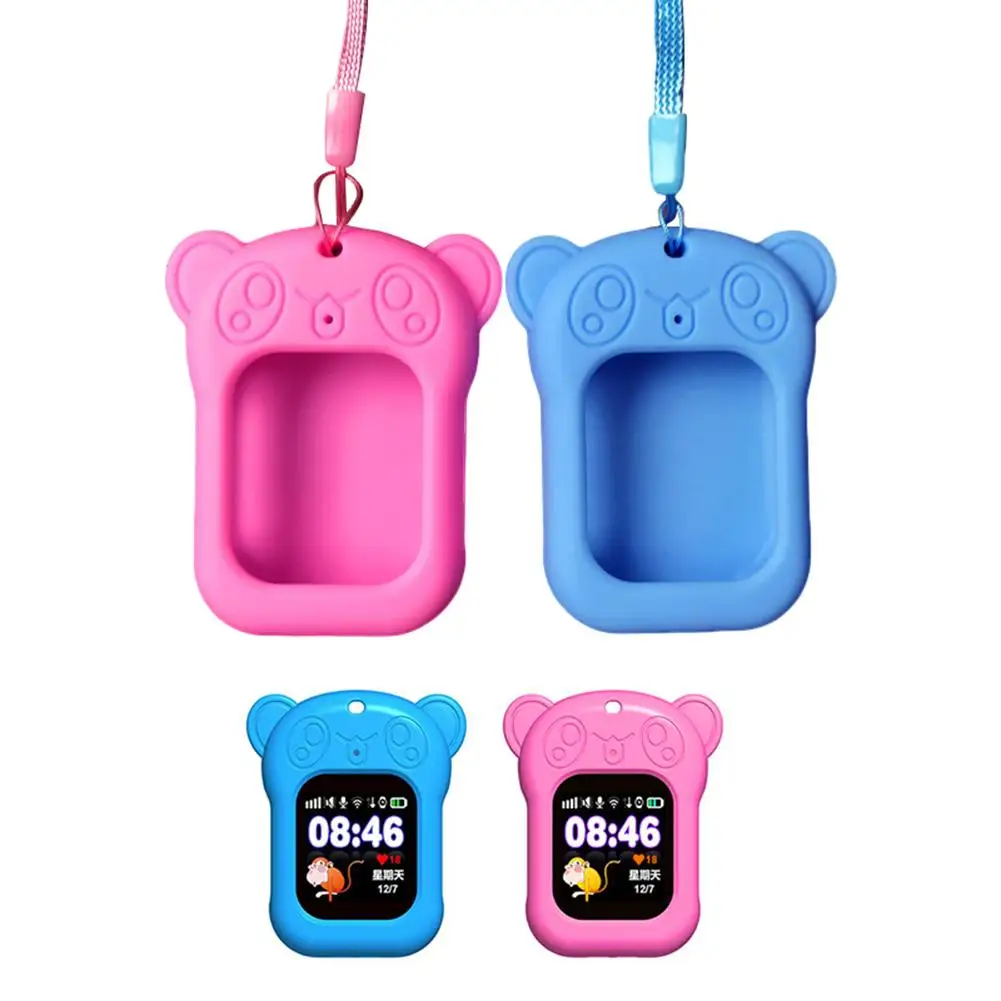 

2019 Universal Silicone Cartoon Bear Smart Watch Case for 0.96 to 1.54 inch Screen