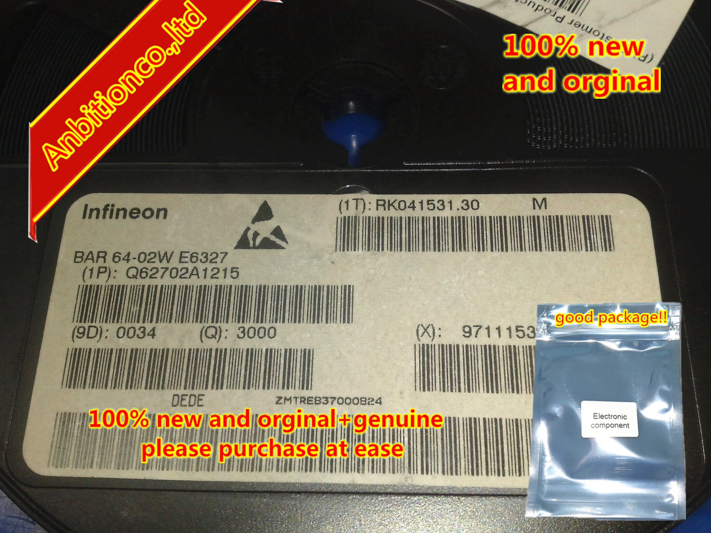 

50 шт 100% новые и оригинальные BAR64-02W SOD-523 в наличии