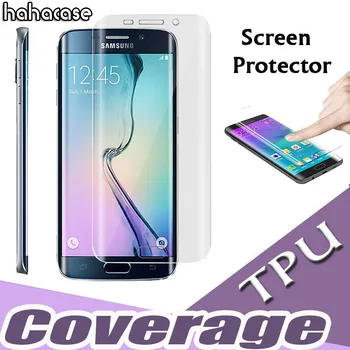 

100pcs Full Coverage Curved Clear Soft TPU Screen Protector For iPhone X 8 7 6 Samsung Galaxy S9 S8 Plus S7 S6 Edge Note 8 Film