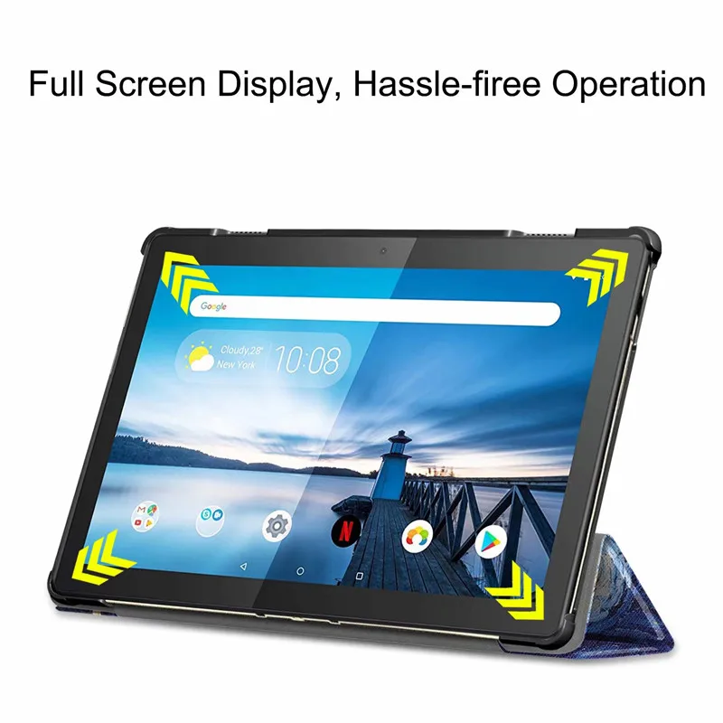 Новое поступление тонкий Твердый Чехол для lenovo Tab M10 TB-X605F 2018 выпуска таблетки 3 раза Магнитная подставка-чехол для M10 X605 10,1 дюйма