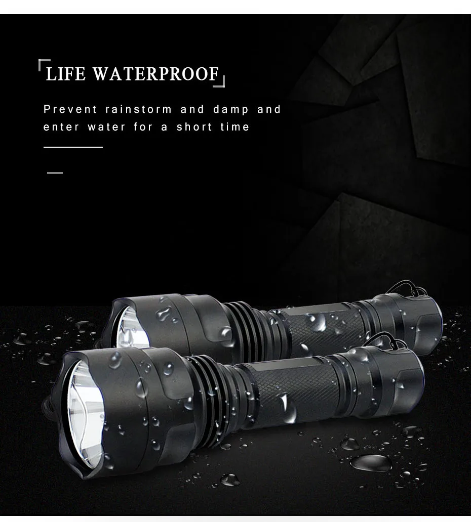 Мощный светодиодный светильник-вспышка, перезаряжаемый фонарь Linterna 4000лм, 4 режима, аккумулятор 18650 для кемпинга, верховой езды, аварийный ручной светильник