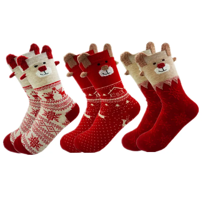 Download New 2019 Women Sock Winter Warm Christmas Gifts Stereo ...