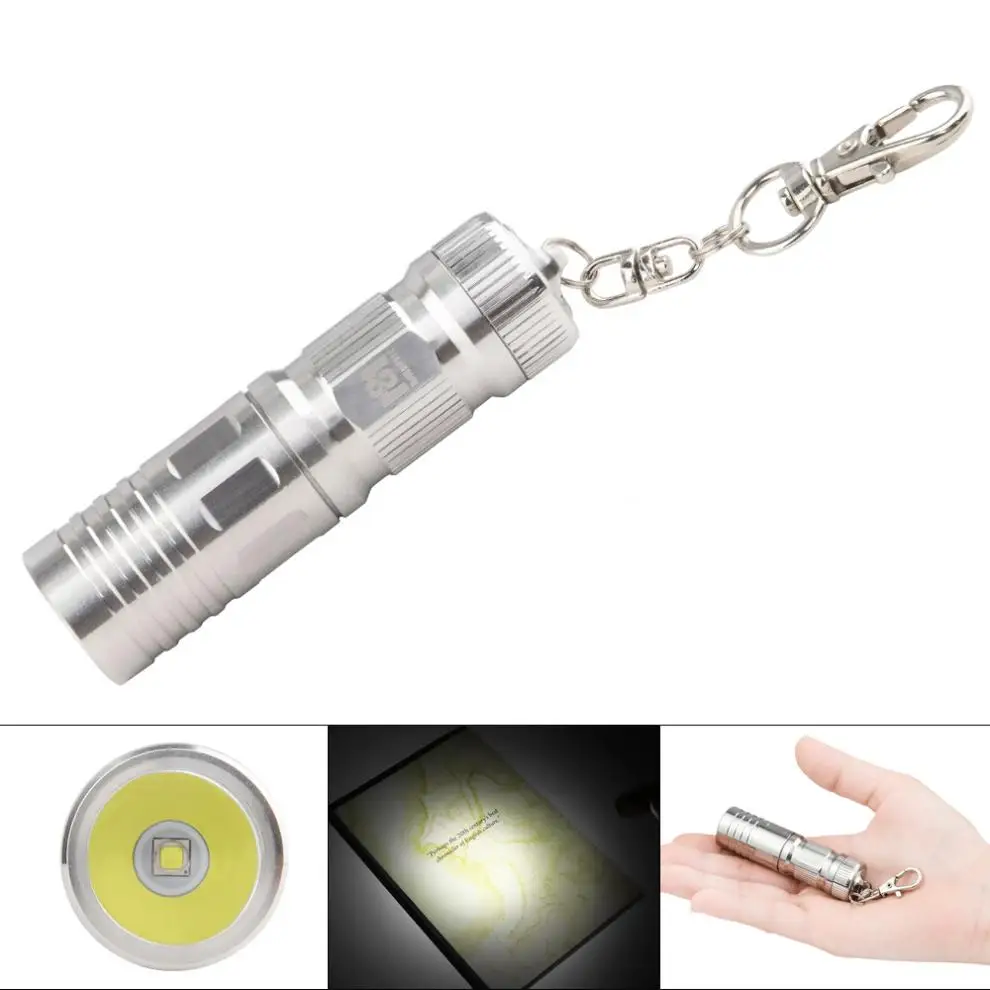 

Mini Flashlight Torch MINI08 Waterproof 3W 180LM Battery USB Rechargeable Flashlight with 3 Mode By 16340 for Outdoor Daily Life