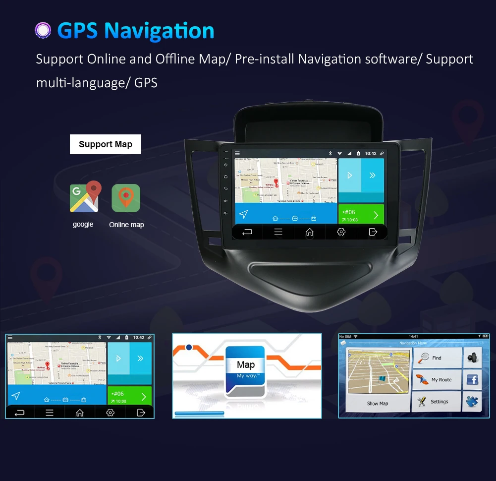 Clearance 4G 64G For Chevrolet Cruze 2 Din Android 9.0 Car Radio Player GPS+wifi+bluetooth+radio+Octa Core Capacitive Screen+car stereo 43
