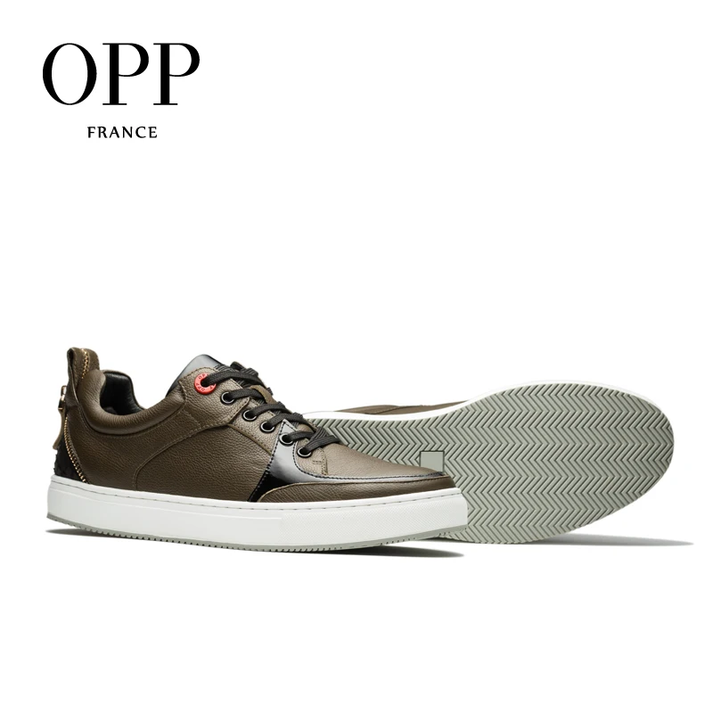 Mocassins Up Cuir Opp Hommes Chaîne Vache Appartements marron En Lace Chaussures Casual Black De Pour 2017 qtYwOYT