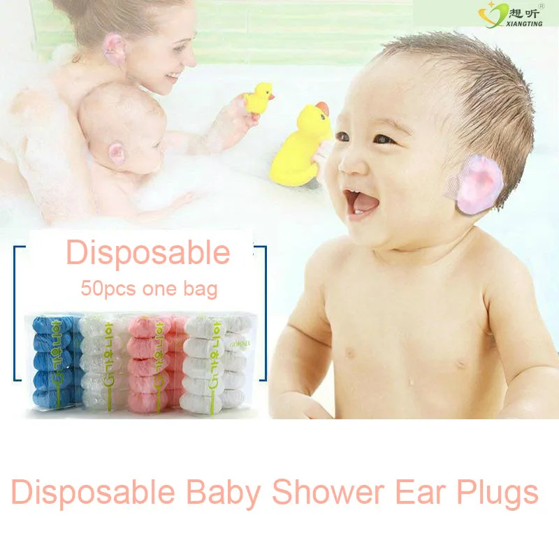 

Disposable Baby Shower Ear Plugs Swimming Ear Plug Waterproof Ear Protection Protector For Kids Children Ear Safety