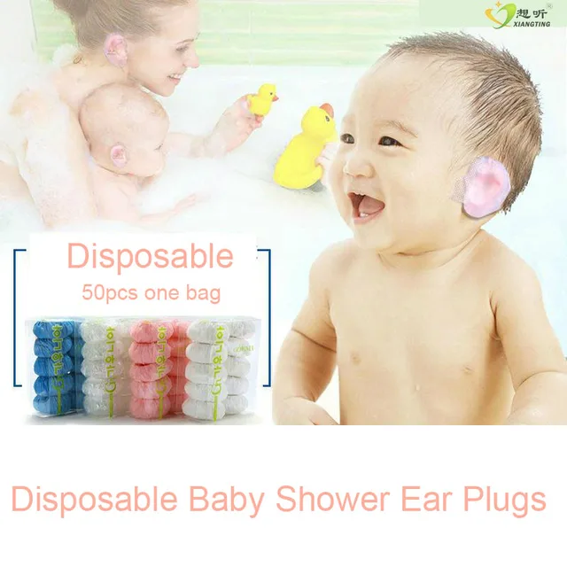 Disposable Baby Shower Ear Plugs Swimming Ear Plug Waterproof Ear