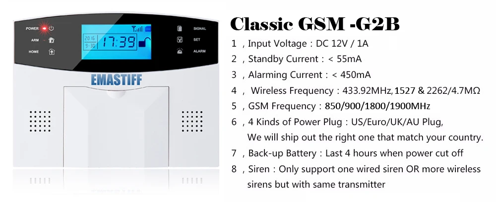 IOS Android приложение проводной беспроводной домашней безопасности ЖК PSTN wifi GSM сигнализация домофон пульт дистанционного управления Автонабор сирена датчик комплект