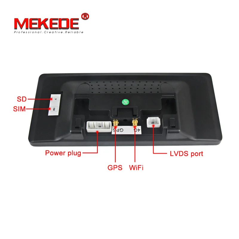 Cheap MEKEDE Car Multimedia Player 4G lte Android 7.1 3+ 32G Car DVD radio player  For Mercedes BENZ A class W176 2013-2015 NTG 4.5 4