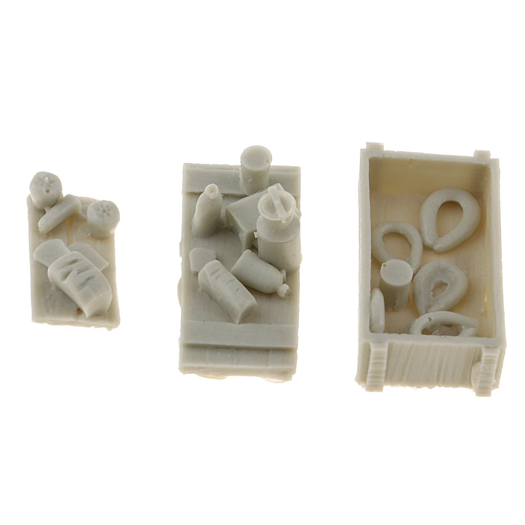 1:35 Scale Resin Food Sausage Bread Fruits Model DIY Soldier Scene Accessories Modern Military Equipment