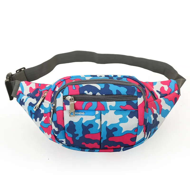Oxford Fabric Camouflage running font b Bag b font Men font b Sport b font Single