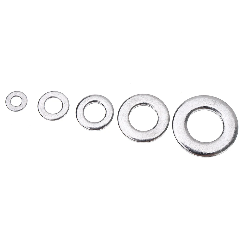 

105Pcs Stainless Steel Gasket O Type Flat Gasket Washer Set m3/4/5/6/8/10