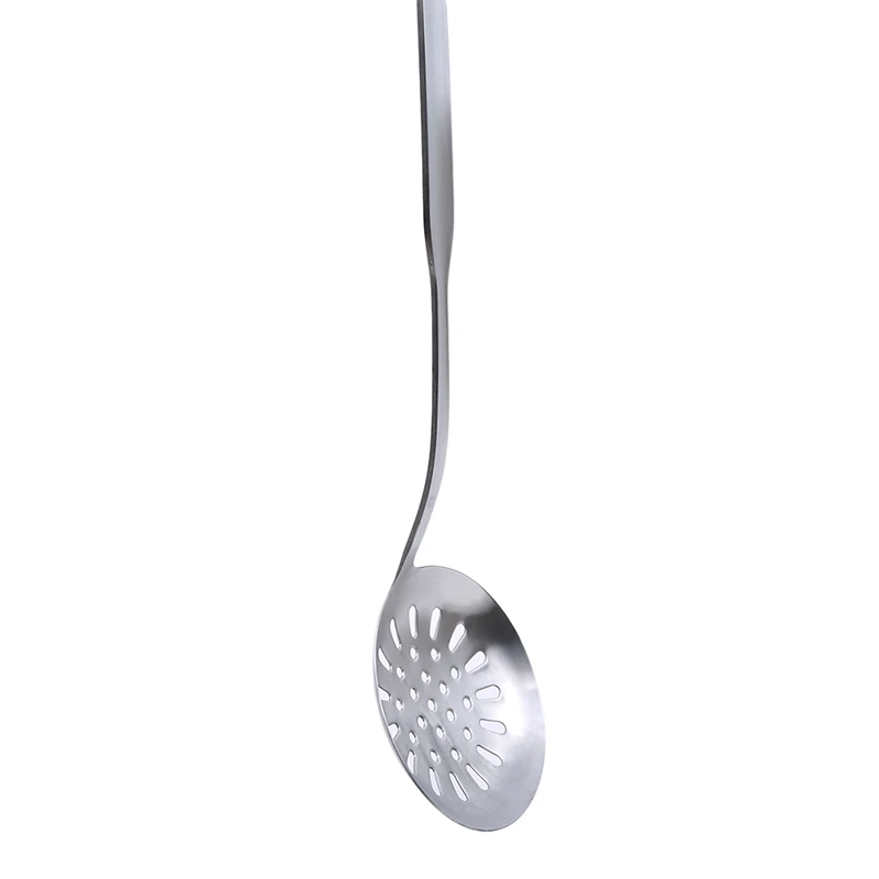 Colander spoon Нержавеющая сталь Кухня Инструменты ложки с длинной ручкой, Пособия по кулинарии инструмент для кухни суповая ложка/половник-дуршлаг/лопата/шпатель Тернер - Цвет: Colander spoon
