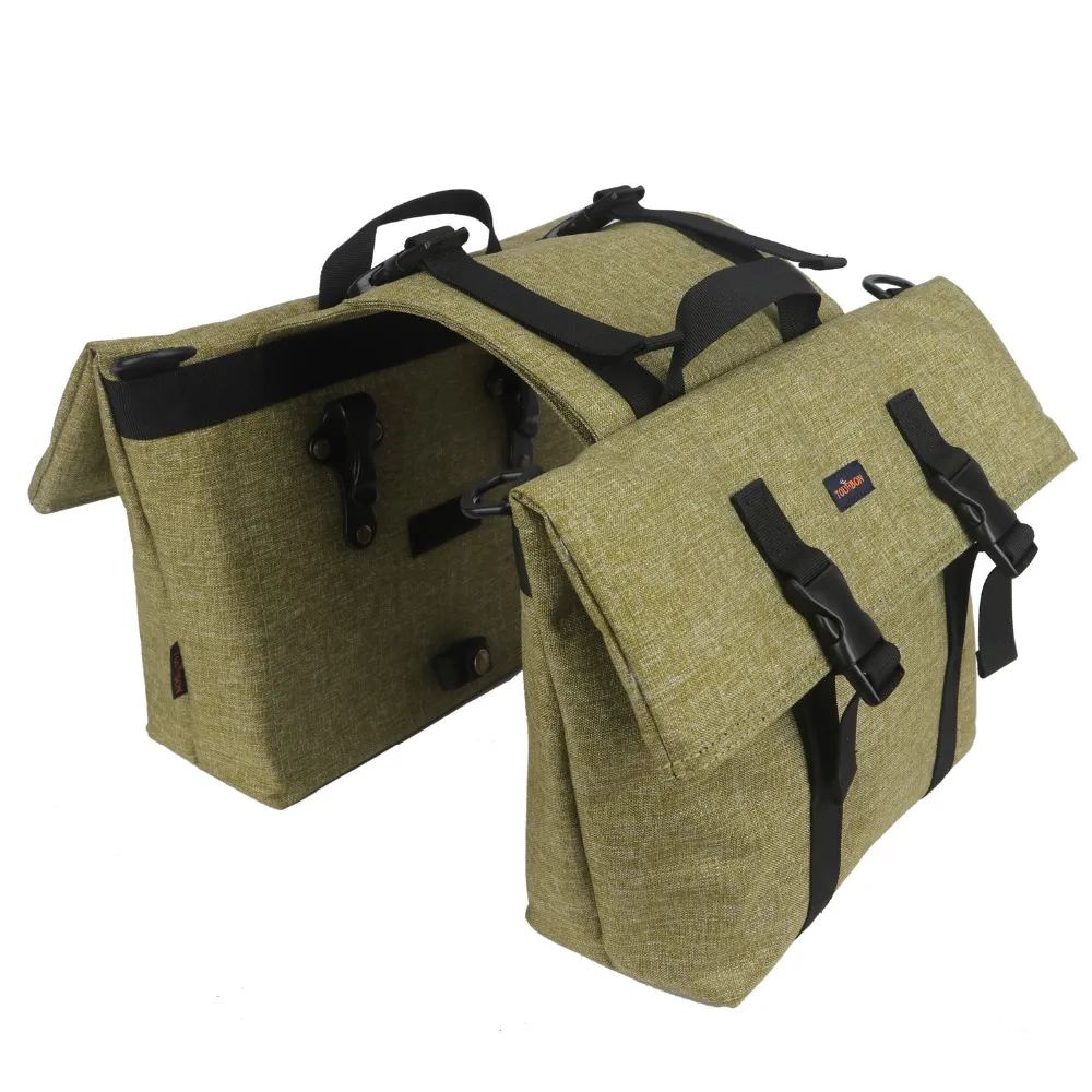 Flash Deal Tourbon Outdoor Vintage Bike Pannier Rear Rack Bag Shoulder Bags Motorcycle Carrier Storage Bags Waterproof for City Commuting 6 Flash Deal Tourbon Outdoor Vintage Bike Pannier Rear Rack Bag Shoulder Bags Motorcycle Carrier Storage Bags Waterproof for City Commuting 6