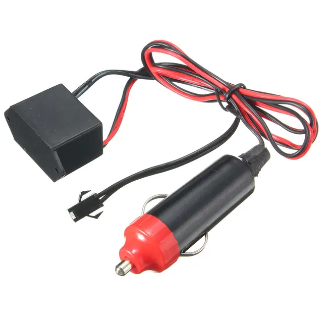 12v El Wire Neon Flexible Light Strips Converter Driver Controller 12v El Wire Neon Flexible Light Strips Converter Driver Controller With Car Charger Plug