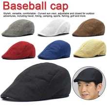 Летний берет, кепка s, мужская, женская, Ретро стиль, новинка, Кепка для мальчика, льняная уличная кепка, шляпа от солнца, унисекс, кепка с утконосом, s, льняная Спортивная Кепка