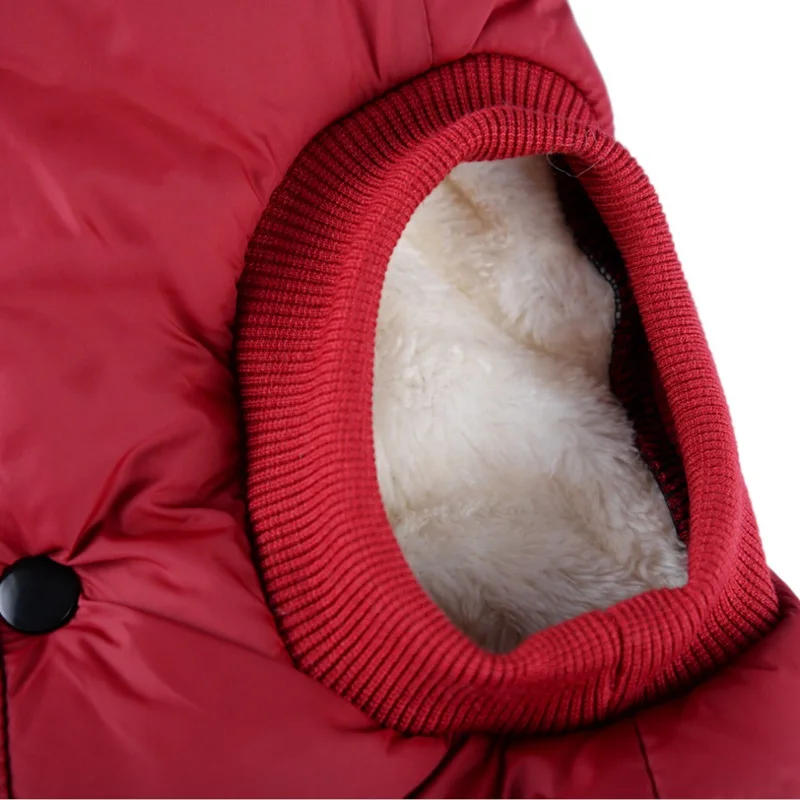 Одежда для собак, чихуахуа, мопса, зимняя одежда для собак, теплая одежда с капюшоном для питомцев, утолщенная теплая куртка для собак