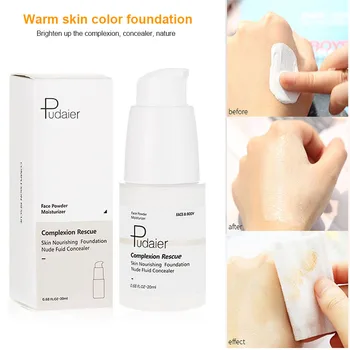 

2019 Liquid Foundation Cream Temperature Changing Whitening Long Lasting Face Cosmetics