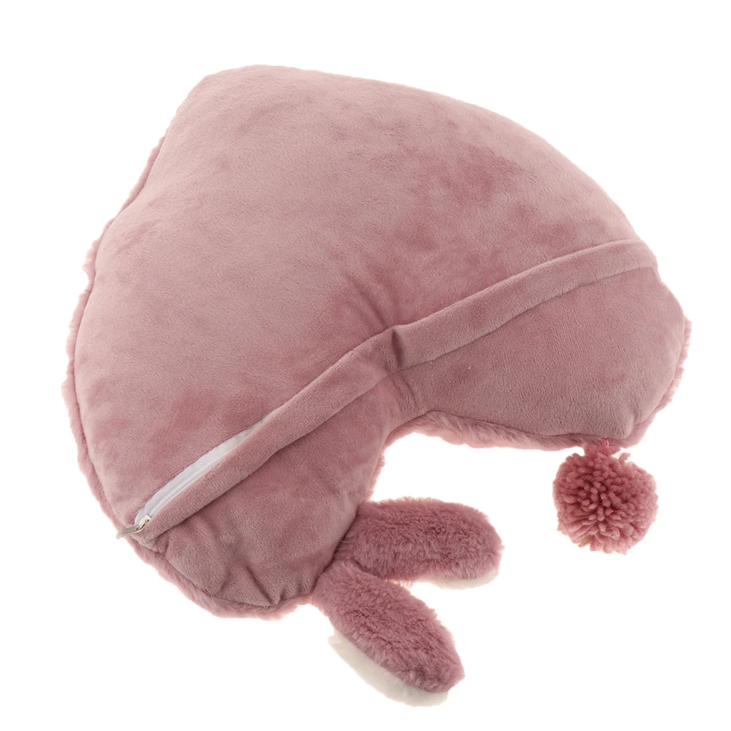 Cute Baby Crib Plush Pillow Home Decor Cushion Doll Toy Home Bed Room Interior Decoration Bath Pillow Heart Shaped and Stripe 
