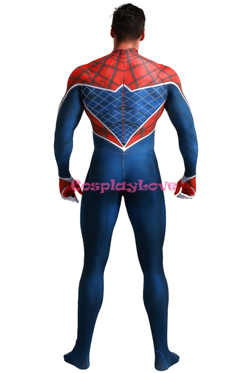 Косплей Любовь Человек-паук: в паук-стих панк Человек-паук-мужской костюм для косплея комбинезон Layca Zentai для Рождественский костюм косплей