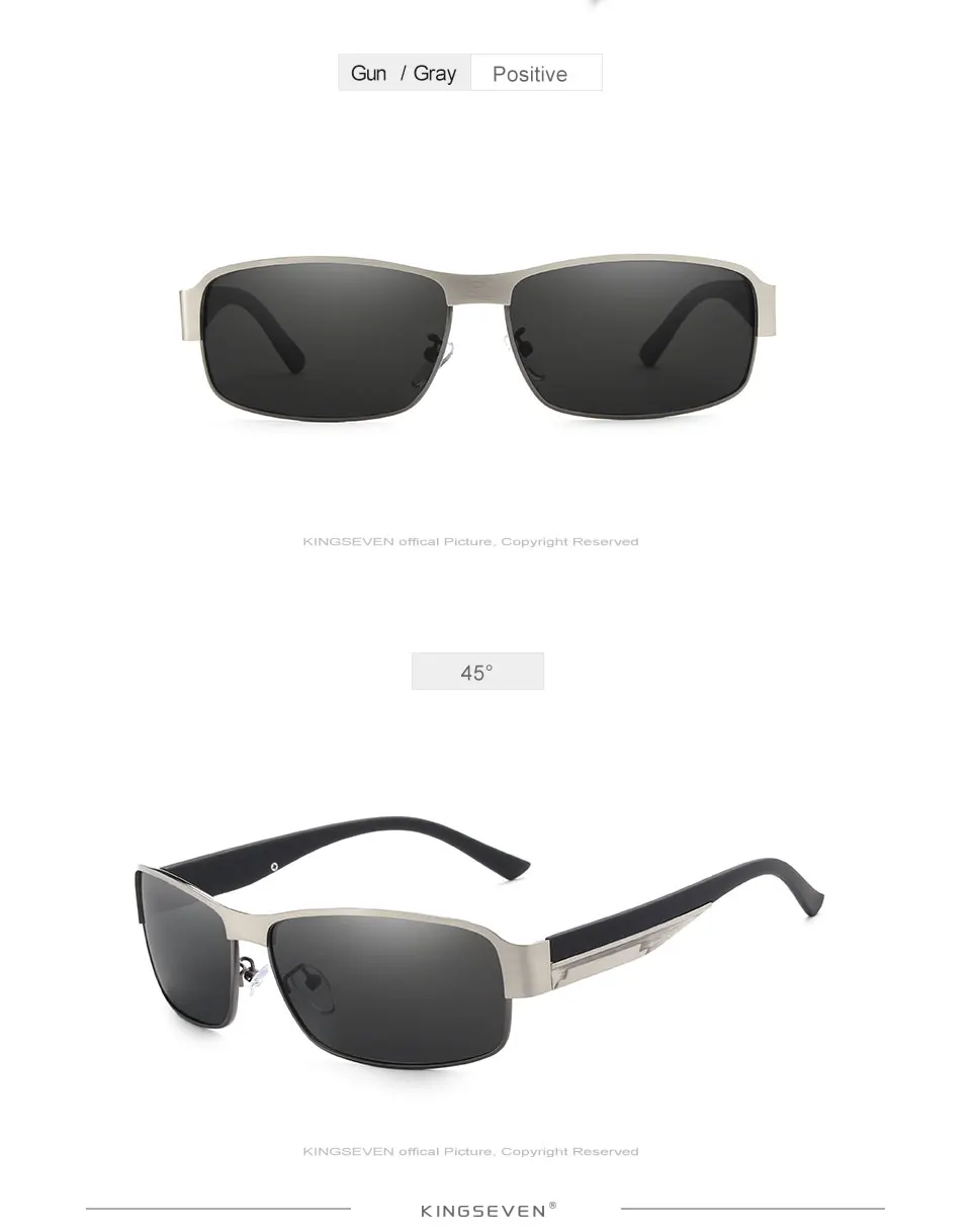 KINGSEVEN Fashion Sunglasses Men Driving Sun Glasses For Men Brand Design High Quality Eyewear Male