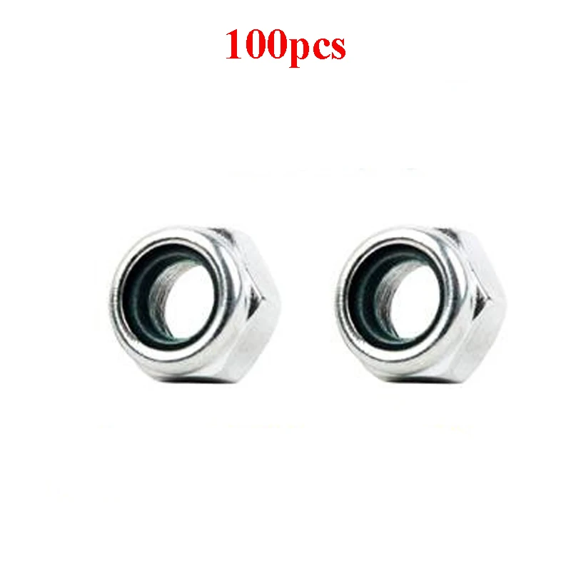 

100Pcs M2 Locknut Stainless Steel Nickel Plating Nut Screw for RC Model Car Spare Parts DIY Tamiya Mini 4WD Racing Car Accessory