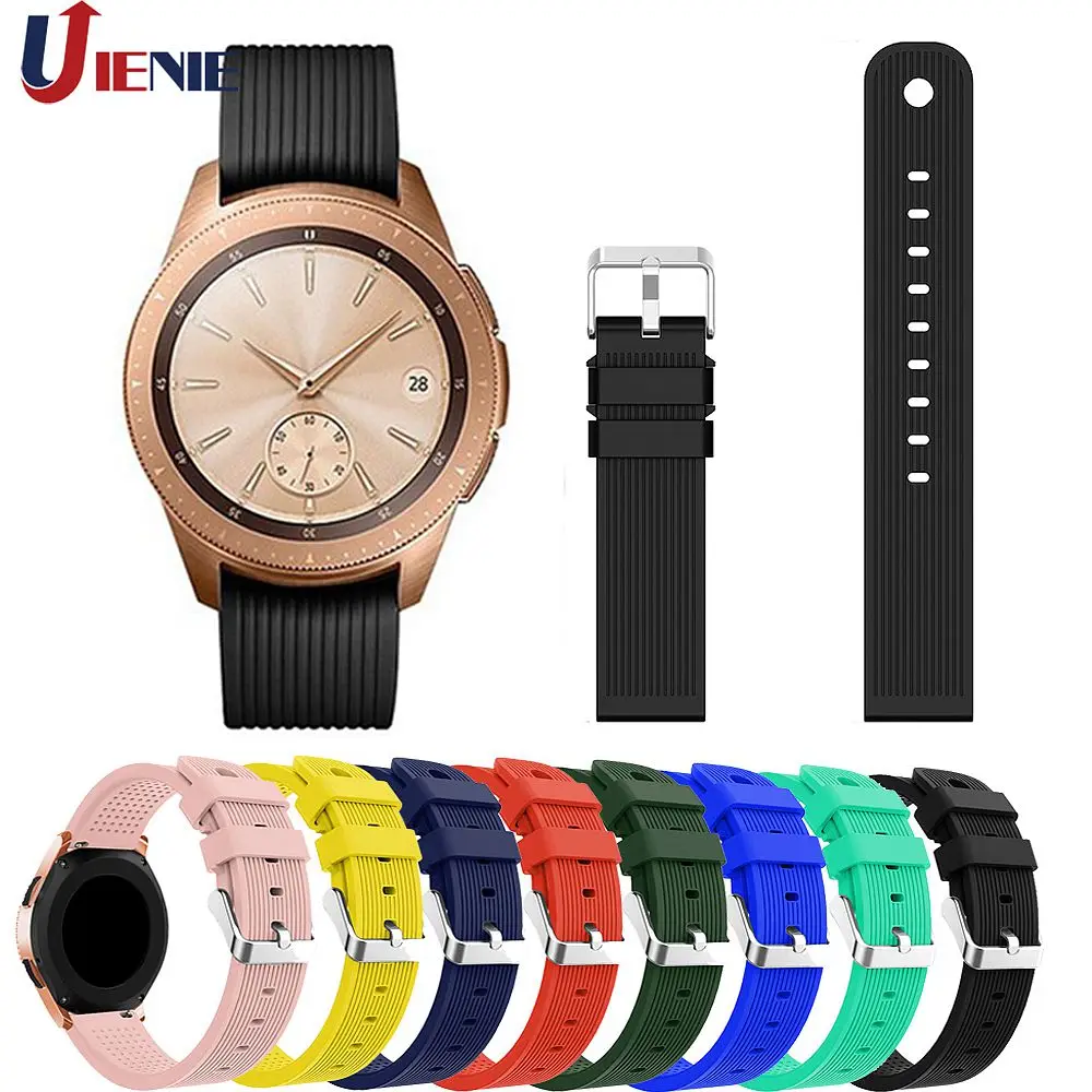 Спортивный силиконовый ремешок 20 мм для Samsung Galaxy Watch SM R810 42 & Gear 2 спортивный Huami Amazfit