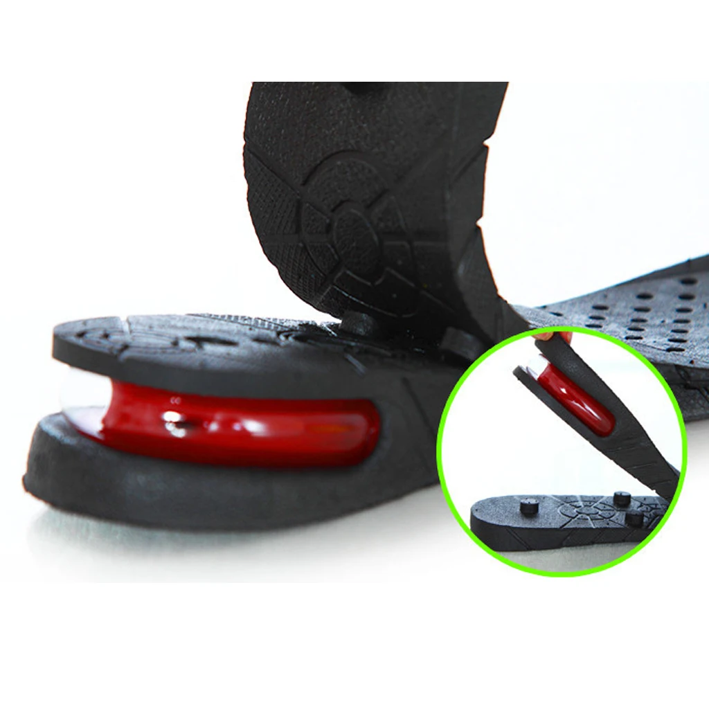 1Pair Breathable Height Increase Insoles Soft Full Length Shoes Elevator Lift Pad Heels Inserts Cushion