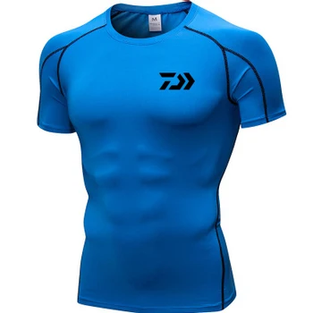 

DAIWA Clothes for Fishing Summer Short Sleeve Fishing Clothing Quick Drying Breathable Anti UV Sun Protection Fishing T Shirt