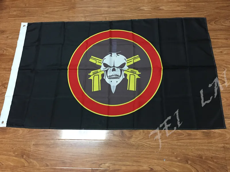 

Brasil BOPE Offical Flag 90 x 150 cm Brazil Brazilian Special Force Skull & Cross Guns Flag 100D Polyester Flags And Banners