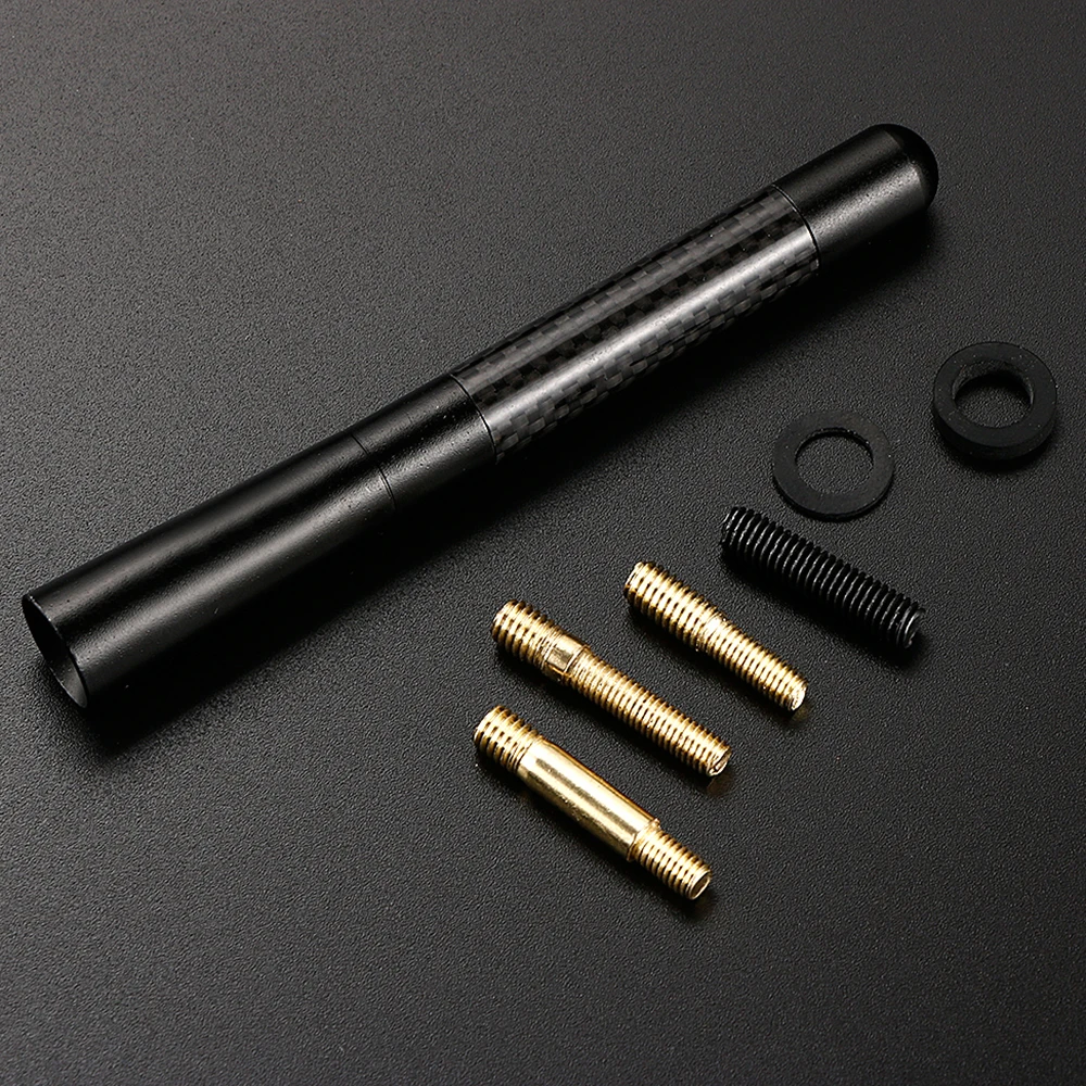 

12CM Carbon Fiber Short car Antenna For chevrolet cruze vw polo opel astra skoda rapid toyota corolla, auto fm antenna,antena