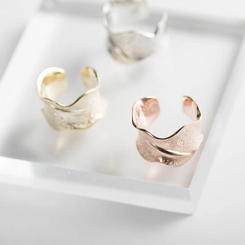 Ruifan, 3 цвета, 925 пробы, серебряные, регулируемые кольца для женщин, большие, широкие кольца, кольца для пальцев, для мужчин, специальное, Открытое кольцо, Ringen YRI066