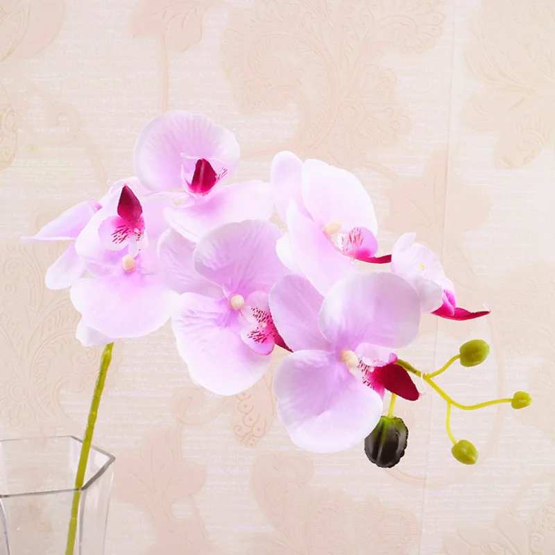 Flone Artificial Orchid Silk Fake Flowers Branch 78cm Butterfly Orchid Wedding Arch Flowers Home Balcony Decoration Orchidea (11)