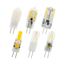 Универсальный AC DC 12 В мини G4 светодиодный светильник со стеклянной нитью, силиконовая лампа, светильник для дома, кухни, капота, светильник, люстра