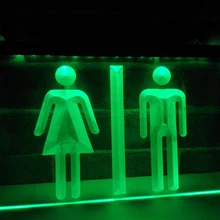 LB219-туалеты дисплей свет Знак Домашний Декор ремесла