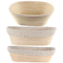 Oval Dough Banneton Brotform Dougn Rattan Bread Proofing Proving Baskets 3 Sizes