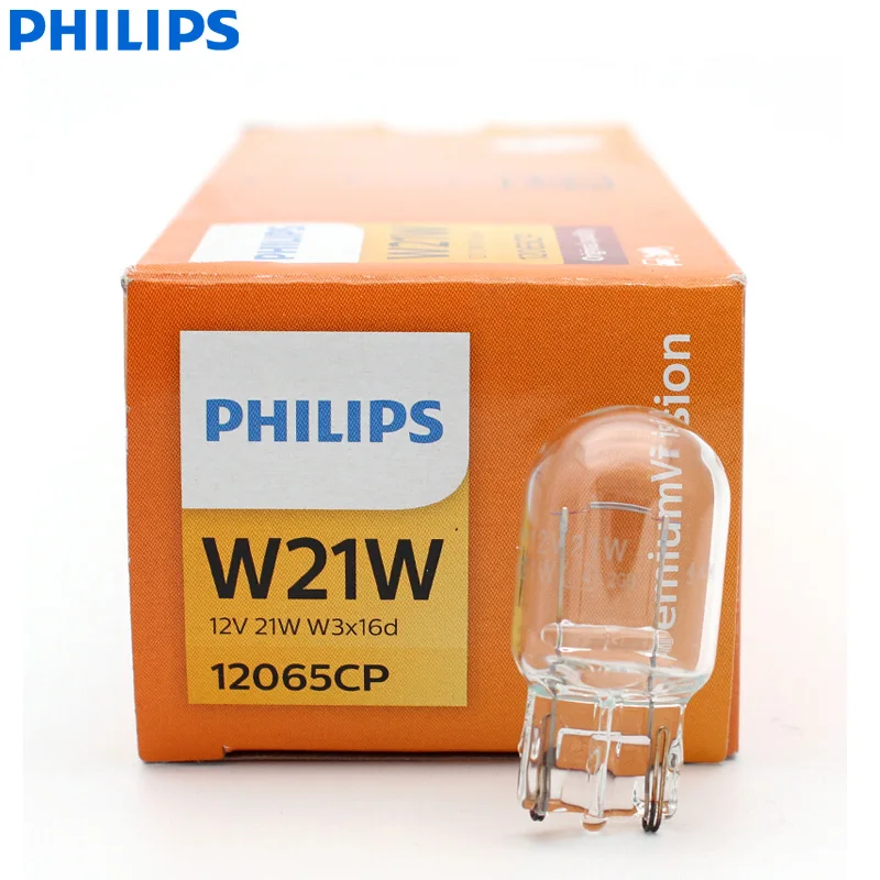 

Лампы указателей поворота Philips Vision W21W T20 12065CP 7440, 10 шт.