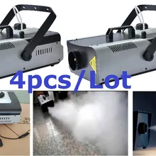 4xlot цены по прейскуранту завода-изготовителя 1500 Вт туман машина с дистанционное управление с помощью проводов дым-машина для сцены DJ диско Эффект светильник оборудование