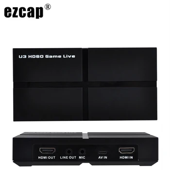 

USB 3.0 1080P HDMI Game Video Capture Card Recording Two Computer Live Video Streaming YPBPR AV For PS3 PS4 XBOX ONE Conference